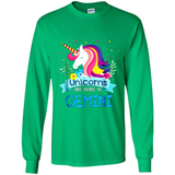 Unicorns are born in Gemini Birthday Rainbow Gift Custom Ultra Cotton