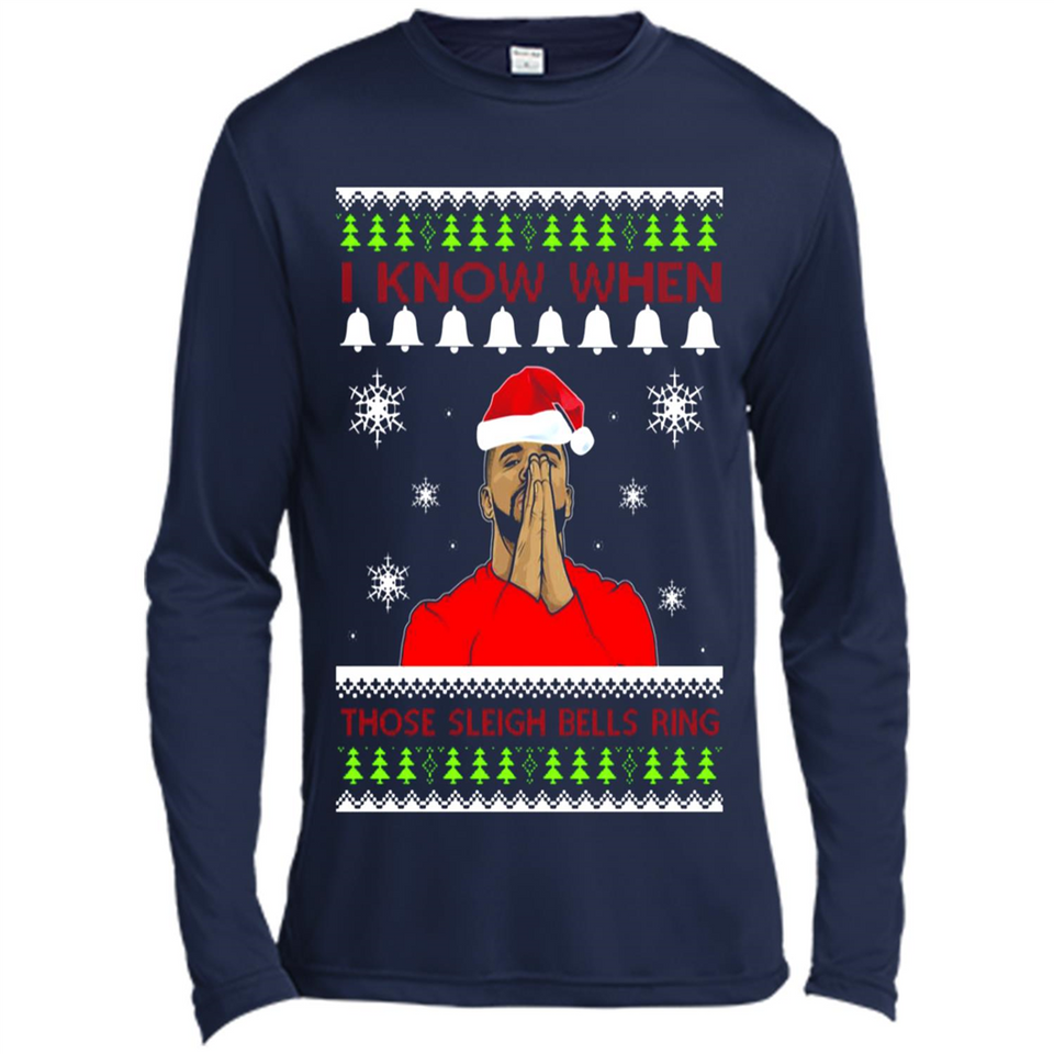 Drake I Know When Those Sleigh Bells Ring Christmas - Canvas Long Sleeve T-Shirt
