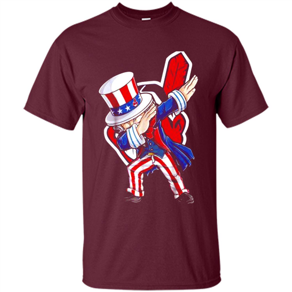 MLB CLEVELAND INDIANS UNCLE SAM DABBING INDEPENDENCE DAY