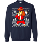 Dabbing Poodle Santa Christmas Holiday Sweatshirt - Sweatshirt