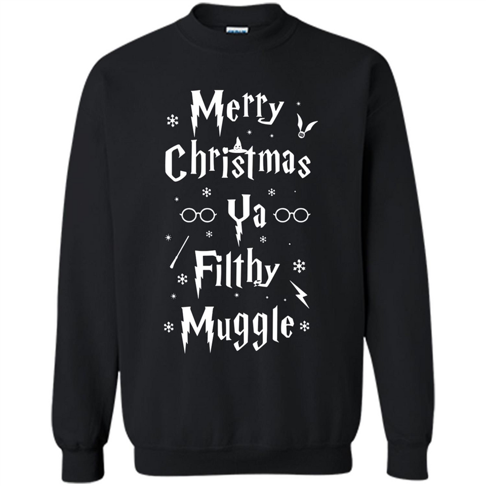 Merry Christmas Ya Filthy Muggle Christmas Sweatshirt PINGPONG