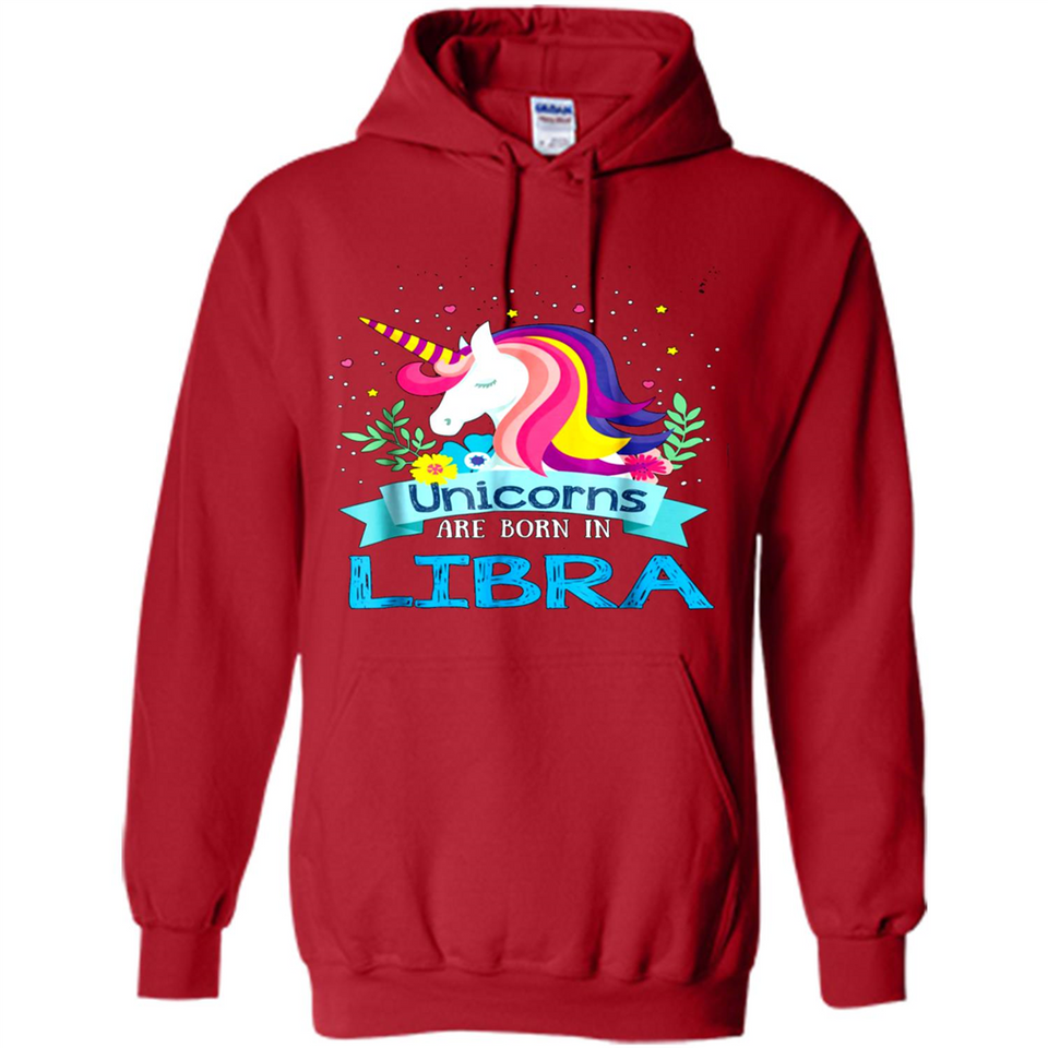 Unicorns are born in Libra Birthday Rainbow Gift Ladies Custom