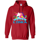 Unicorns are born in Libra Birthday Rainbow Gift Ladies Custom