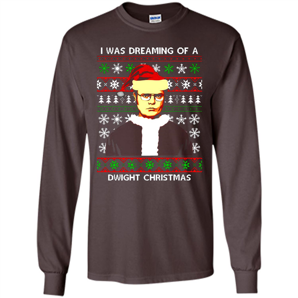 I'm dreaming of a Dwight Christmas sweatshirt - Long Sleeve T-Shirt