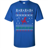 Dinosaur and Santa Ugly Christmas Sweater - Shirt