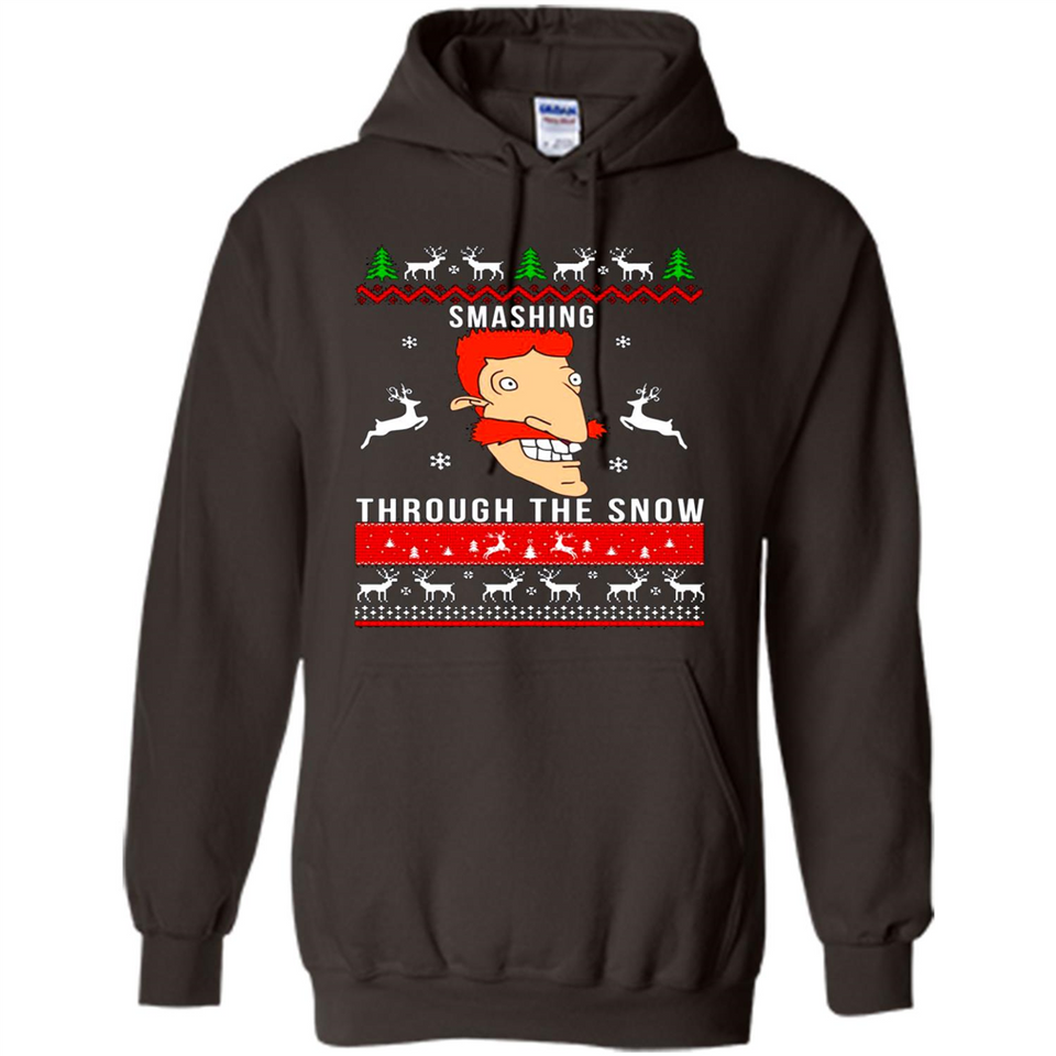 Nigel Thornberry Smashing through the snow Christmas sweatshirt PINGPONG