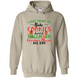 I just Want to bake Cookies and watch Hallmark Christmas movies White T-Shirt - Hoodie