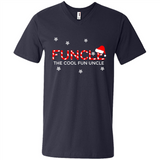 Mens Christmas Funcle The Cool Fun Uncle Definition Xmas - Men's V-Neck