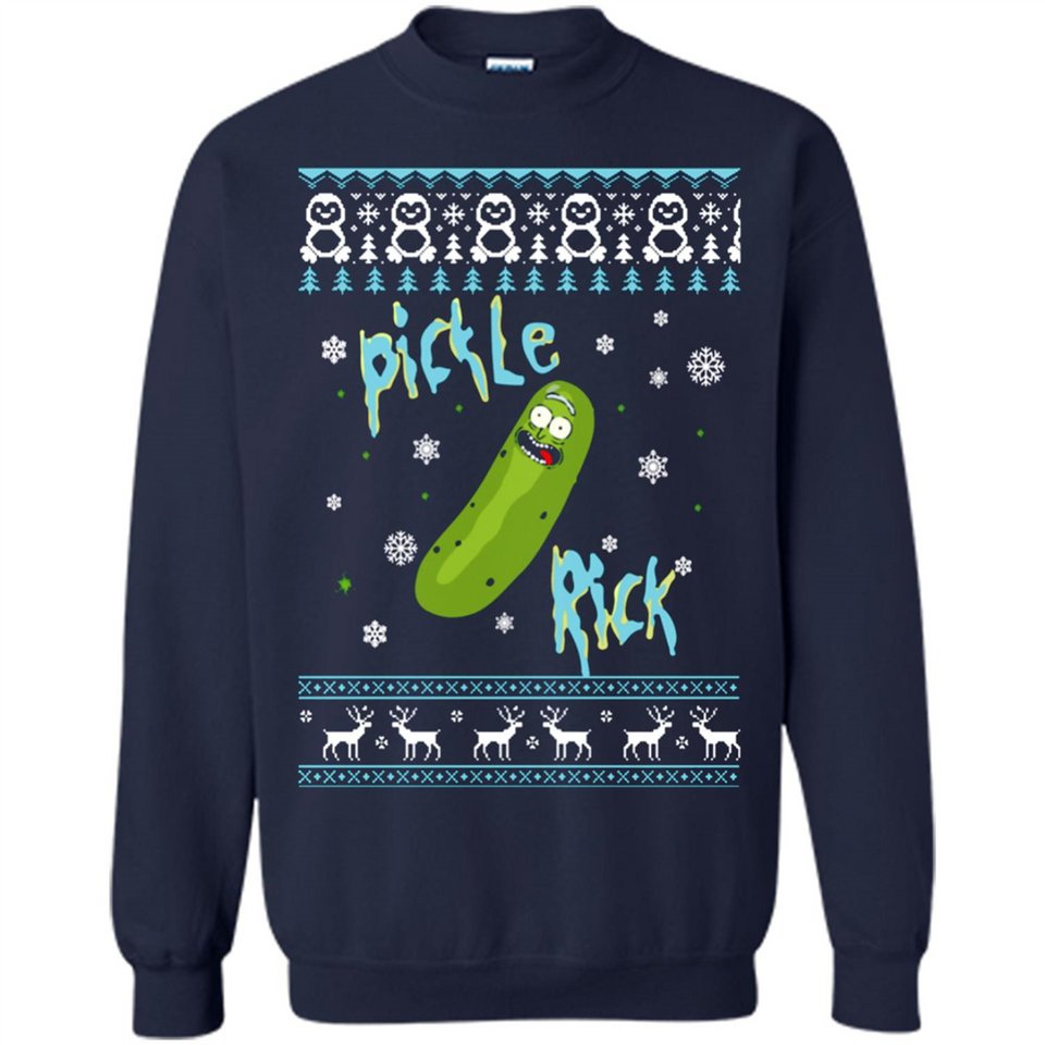 Rick and Morty Pickle Rick Ugly Christmas Sweater - Sweatshirt