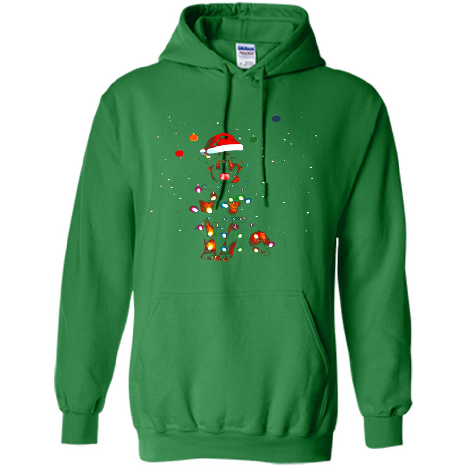Rottweiler Santa Lights Christmas Dog Xmas Sweatshirt - Hoodie
