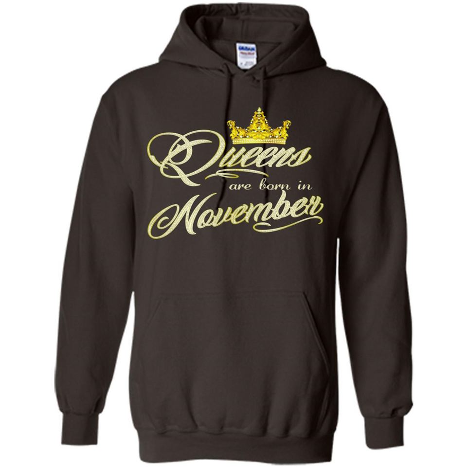 Queens Are Born In November Golden T-Shirt