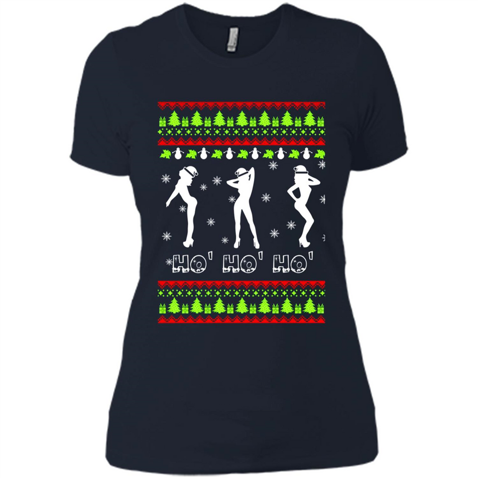 Ho Ho Ho Santa's Helpers Christmas - Ladies' Boyfriend T-Shirt