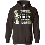 Shirt For Dr Seuss Cat And Seattle Seahawks Fans - Hoodie