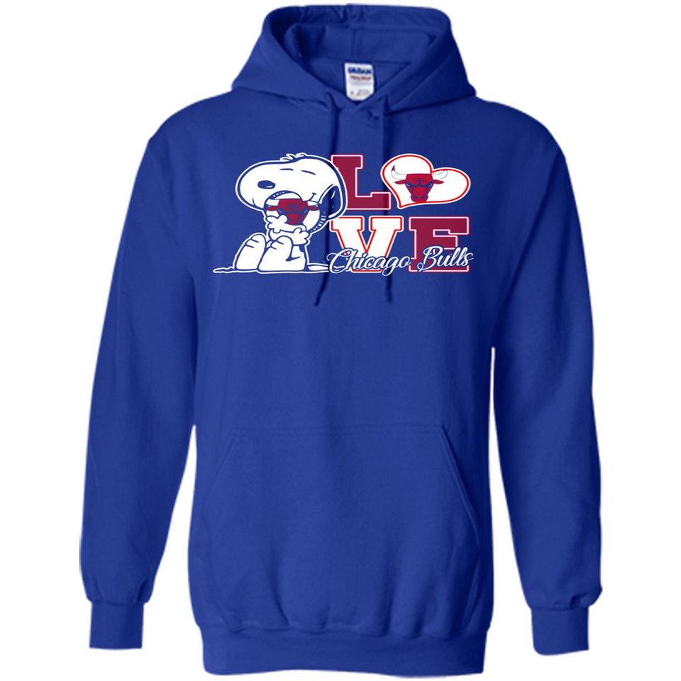 Snoopy loves NBA Chicago Bulls - Hoodie