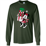 Disney Minnie Mouse Christmas Gift Sweatshirt - Long Sleeve T-Shirt