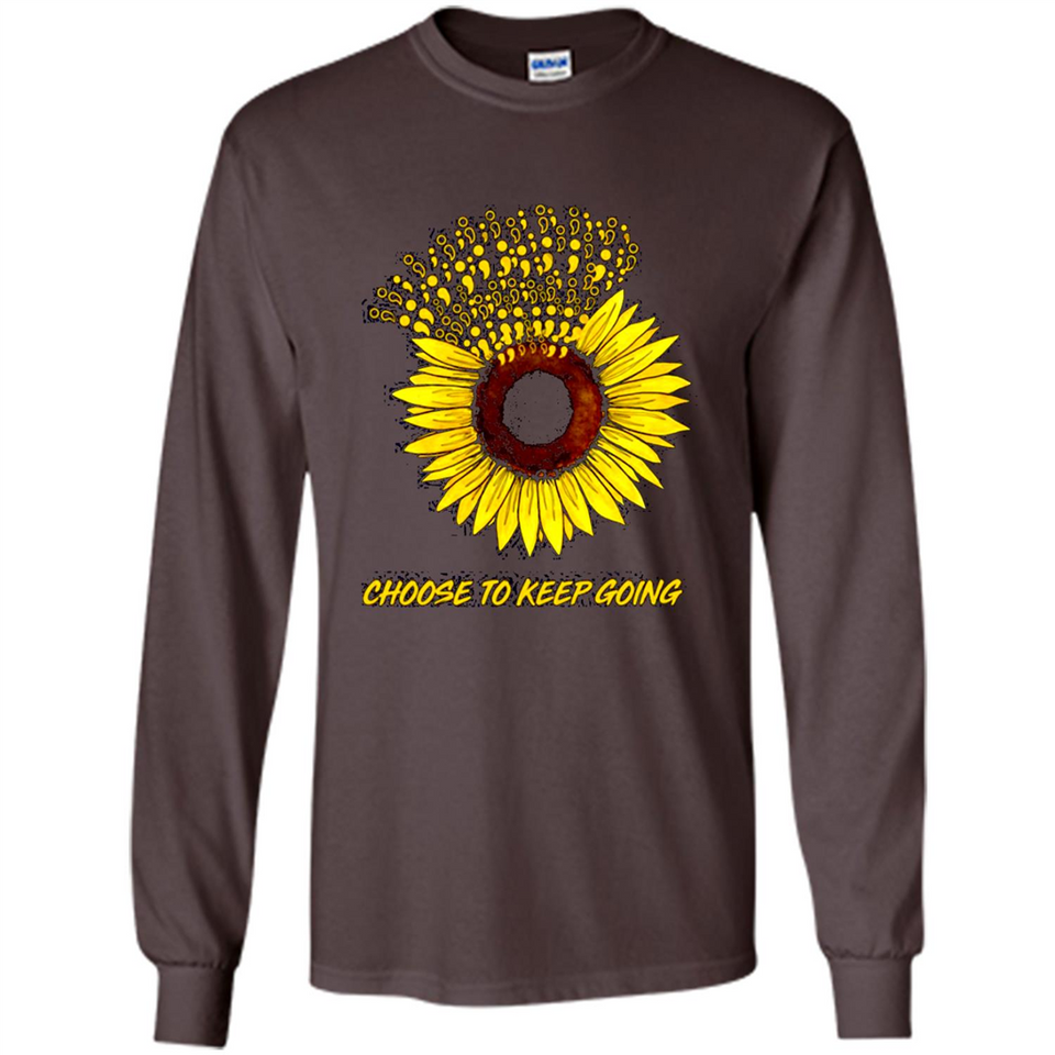 Semicolon Sunflower choose to keep going PINGPONG