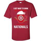 I Just Want To Drink Hot Chocolate & Watch Washington Nationals Ugly Christmas Sweater PINGPONG
