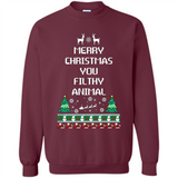 Merry Christmas You Filthy Animal Sweatshirt PINGPONG