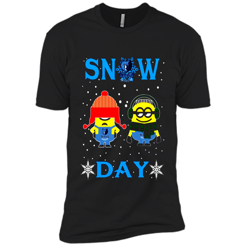 Snow Day Shirt For Memphis Grizzlies Vs Minion Fans pingpong