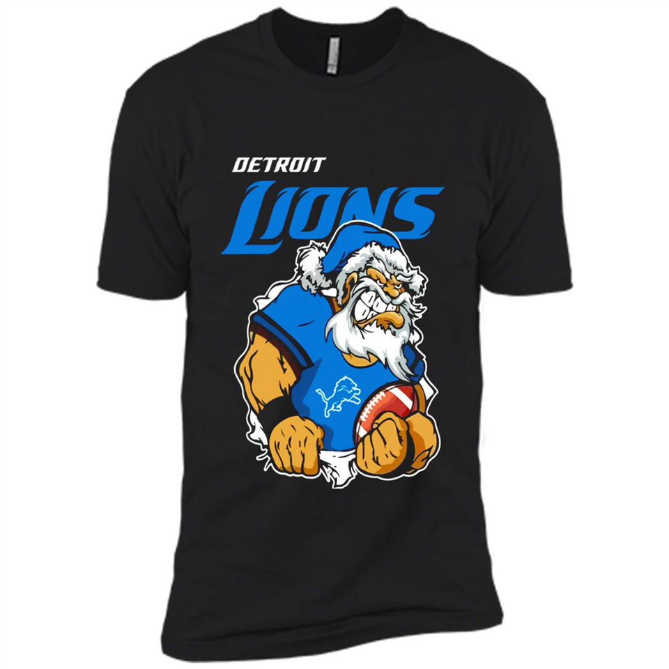 Grumpy Santa Claus Detroit Lions Football Team PINGPONG