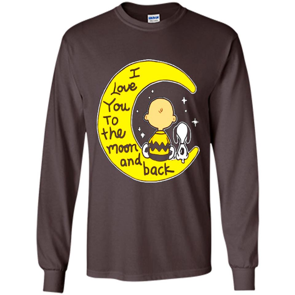 I LOVE YOU TO THE MOON AND BLACK CHARLIE BROWN AND SNOOPY