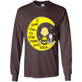 I LOVE YOU TO THE MOON AND BLACK CHARLIE BROWN AND SNOOPY