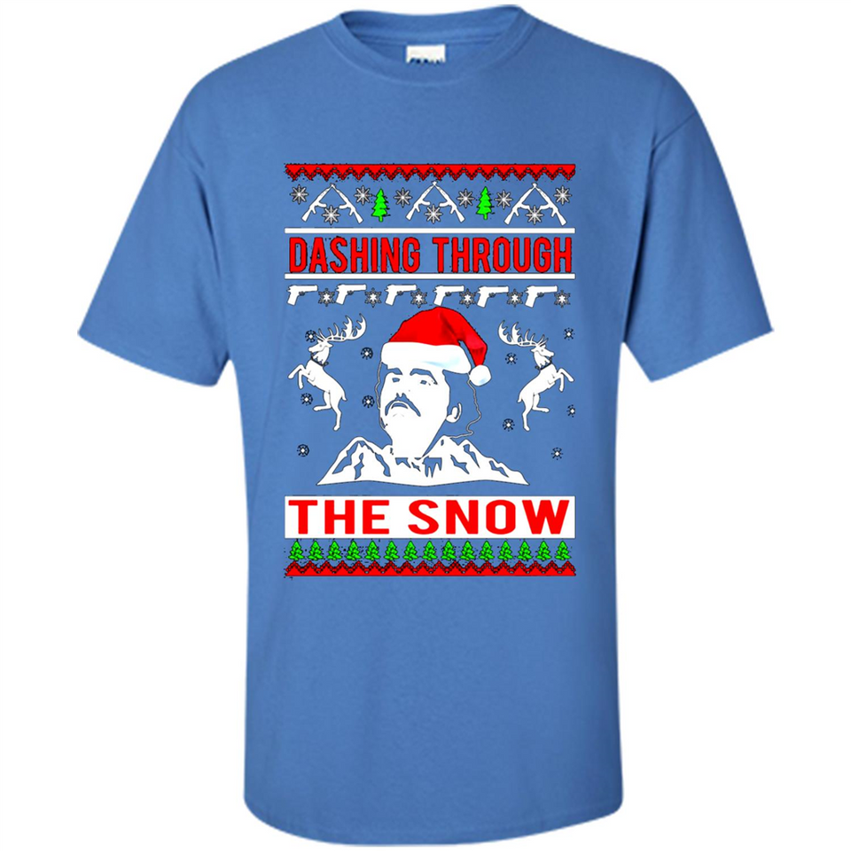 Narcos dashing through the snow Christmas sweatshirt PINGPONG