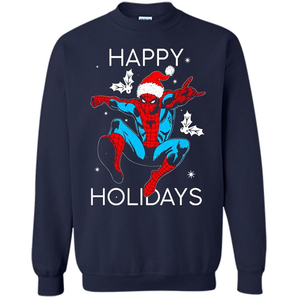 Marvel Spider Man Happy Holidays Santa Christmas Mug PINGPONG - Sweatshirt