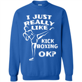 Kick Boxing Shirt Kick Boxer Boxing Workout - Sweatshirt
