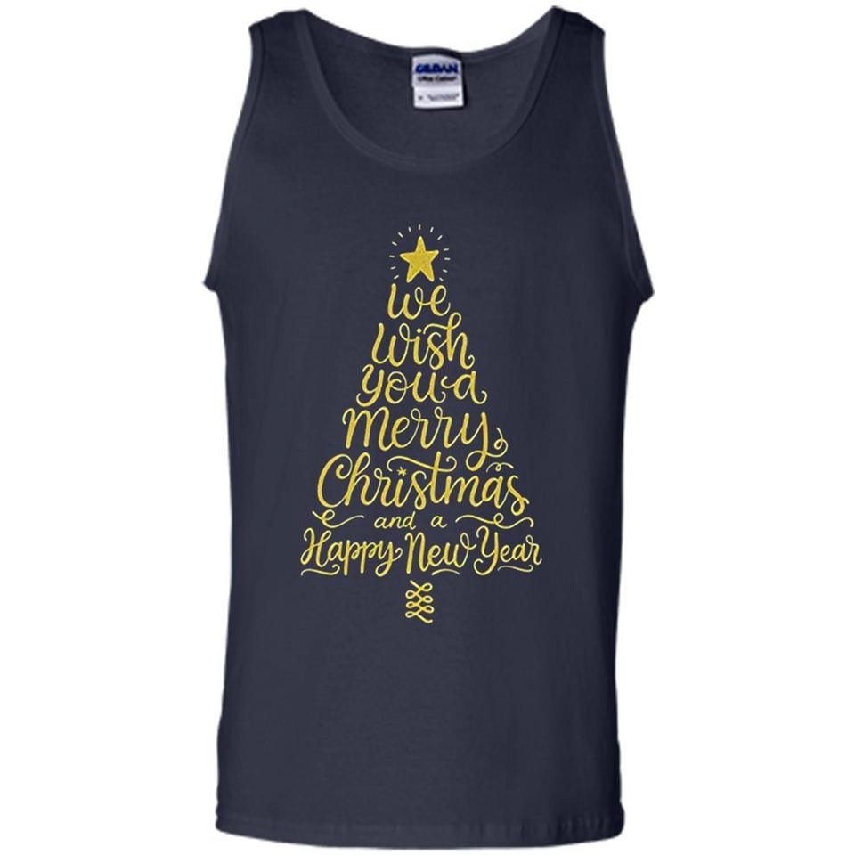 Christmas Tree T-Shirt Funny Mery Christmas Gift Idea - Tank Top