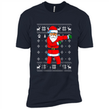 Flossing Santa Christmas Ugly Sweater Style Pajama Xmas Gift - Premium Short Sleeve T-Shirt