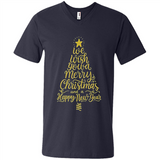 Christmas Tree T-Shirt Funny Mery Christmas Gift Idea - Men's V-Neck