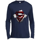 Chicago Bulls And Superman Fans - Canvas Long Sleeve T-Shirt