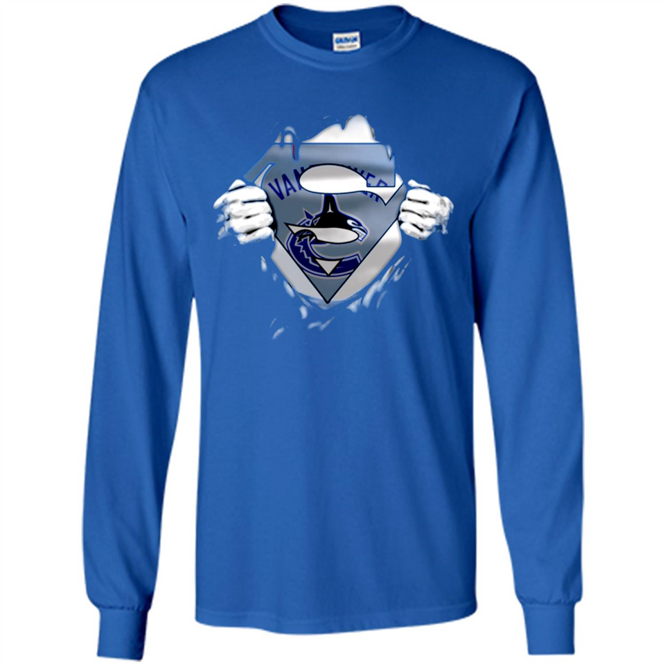 Vancouver Canucks And Superman Fans - Long Sleeve T-Shirt