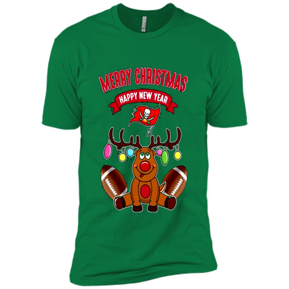 Tampa Bay Buccaneers NFL Reindeer Funny Merry Christmas And Happy New Year