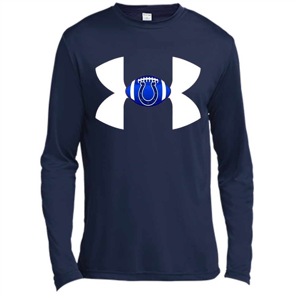 Indianapolis Colts Under Armour Logo - Canvas Long Sleeve T-Shirt