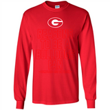Reasons to be a Georgia Bulldogs Fan Complete List on Back - Long Sleeve T-Shirt