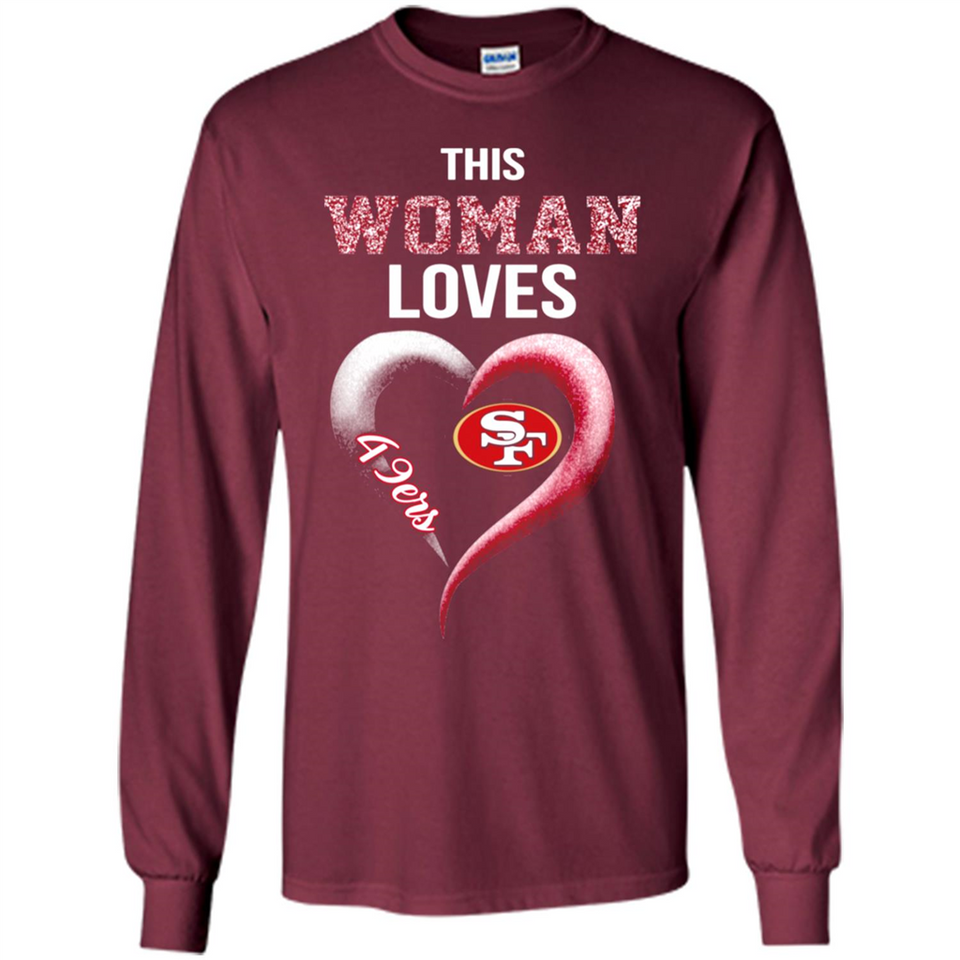 This Woman love 49ers NFL football team - Long Sleeve T-Shirt
