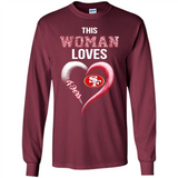 This Woman love 49ers NFL football team - Long Sleeve T-Shirt