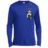 Husky Pocket - Canvas Long Sleeve T-Shirt