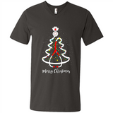 Christmas tree Nurse merry Christmas - Men's V-Neck