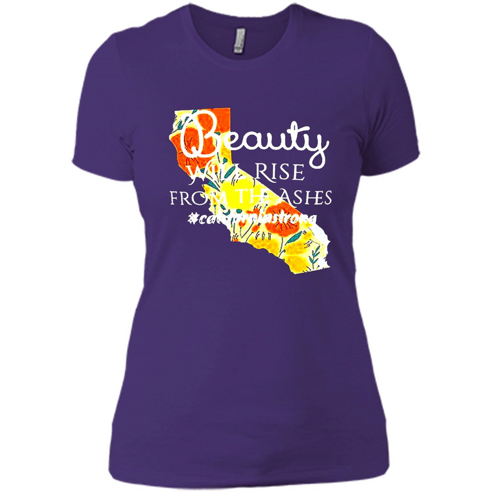 Paradise California Strong Camp Fire Youth T-Shirt PINGPONG - Ladies' Boyfriend T-Shirt