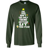 Funny Christmas Tree Drinking Sweatshirt Adult Boozy Festive - Long Sleeve T-Shirt