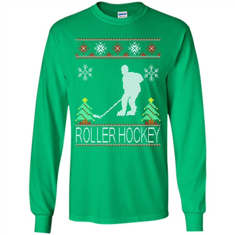 roller hockey Christmas ugly