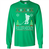 roller hockey Christmas ugly