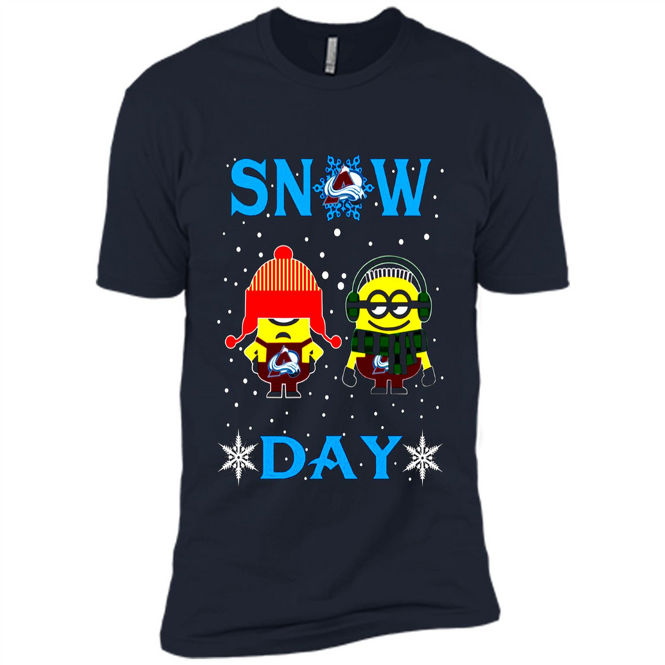 Snow Day Shirt For Colorado Avalanche Vs Minion Fans pingpong