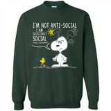 Snoopy I'm Not Anti-Social I Am Selectively Social