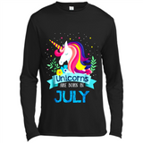 Unicorns are born in July Birthday Rainbow Gift Ladies Custom