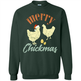 Christmas Chicken Vintage Shirt Funny Santa Hen Farmer Lover - Sweatshirt