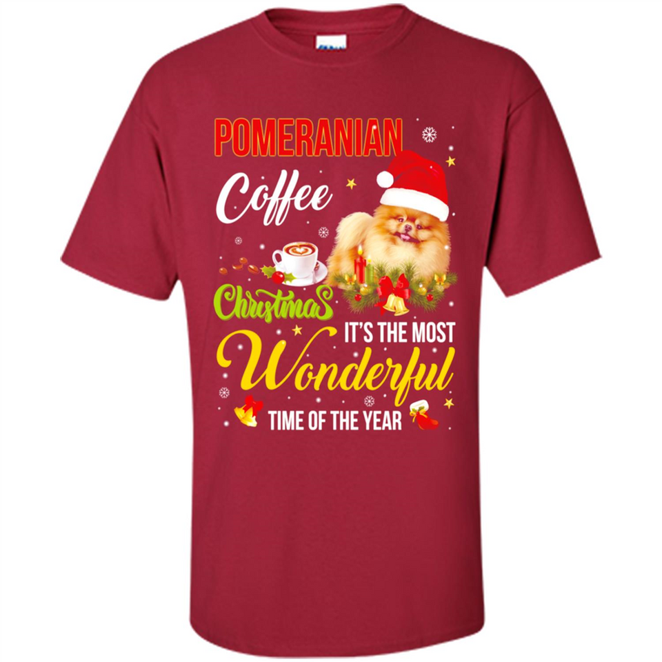 Pomeranian Coffee Wonderful Christmas